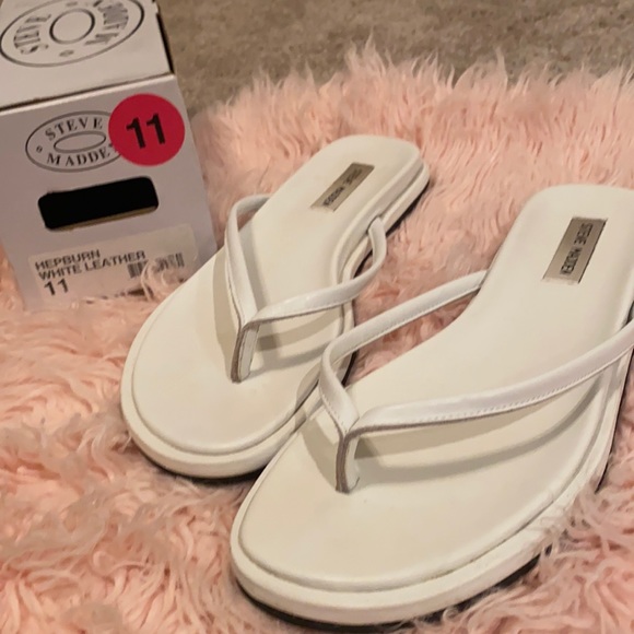 Shoes - Steve Madden Hepburn White Sandals